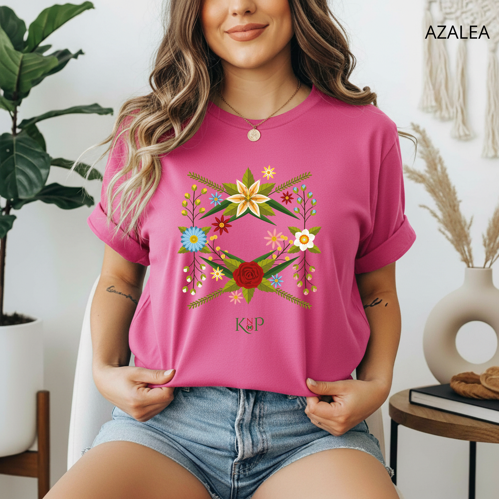 T-shirt classique unisexe - KNOP - Couronne de Fleurs