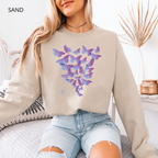 Sweat Unisexe à Col Rond - KNOP - Essaim de Papillons