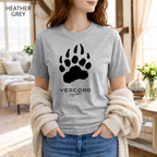 T-shirt unisexe en coton biologique - Griffes Larges Noir