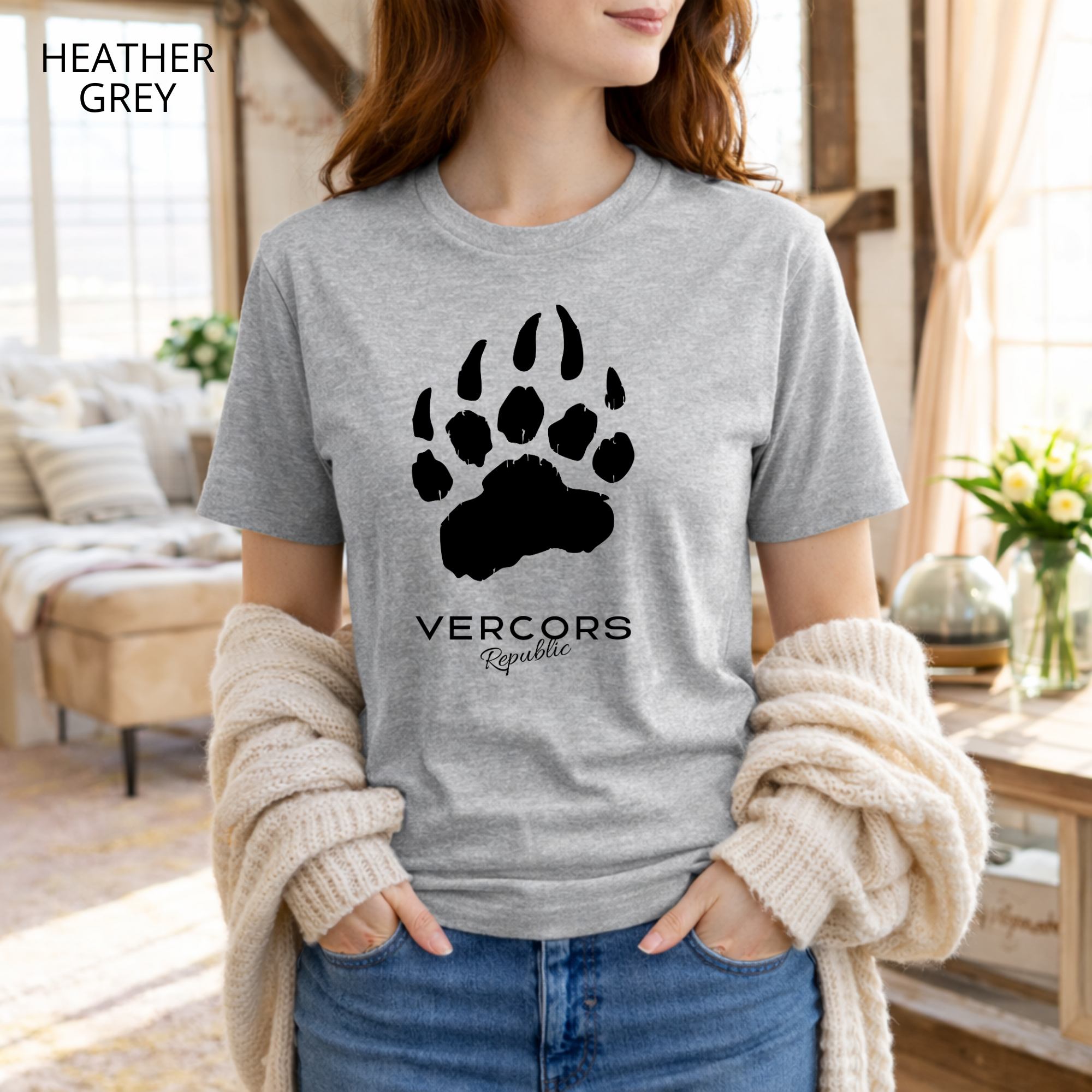 T-shirt unisexe en coton biologique - Griffes Larges Noir