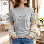 T-shirt unisexe en coton biologique -  Paysage Minimaliste