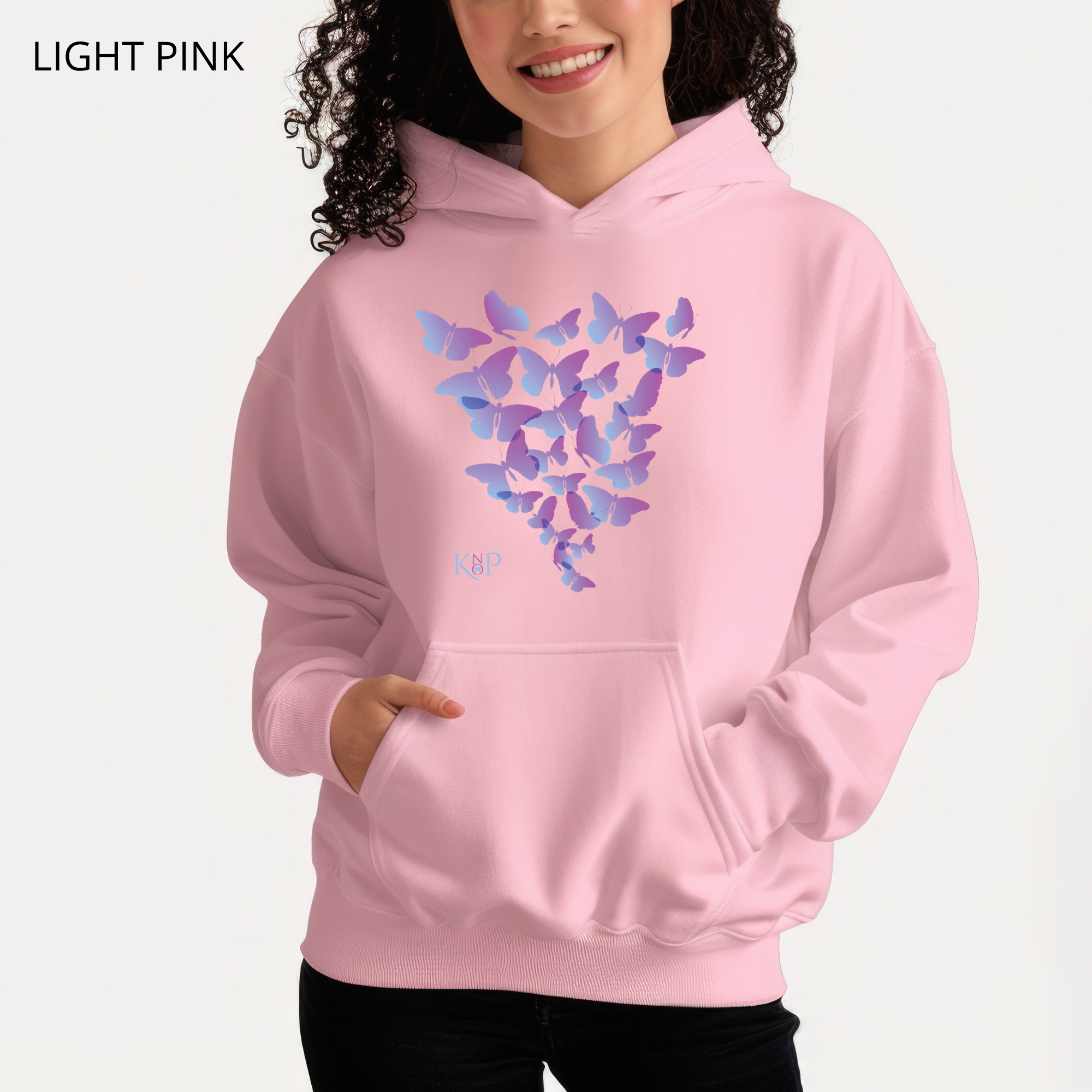 Sweat à capuche - KNOP - Essaim de Papillons