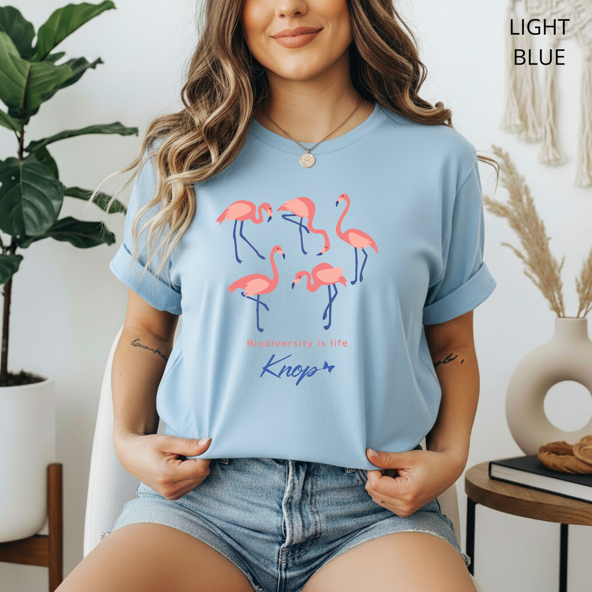 T-Shirt Classique Unisexe - KNOP - Flamands Roses