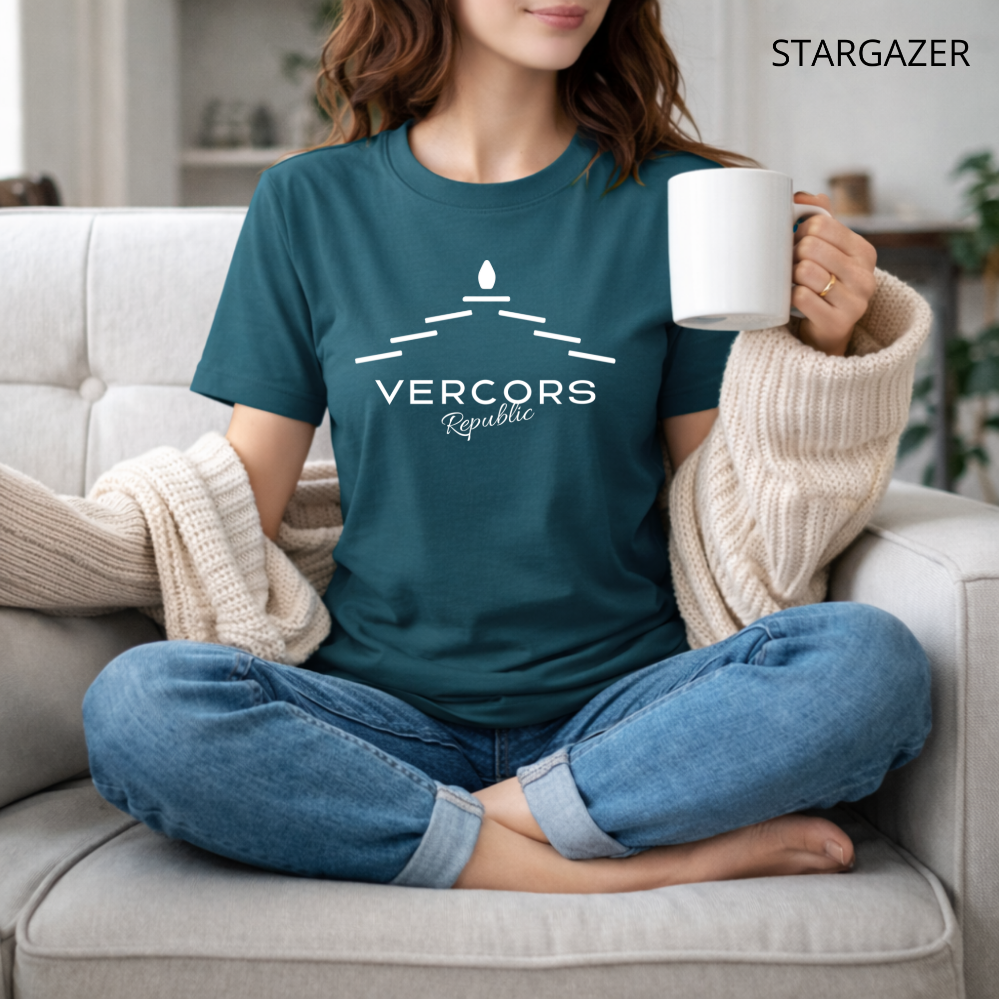 T-shirt unisexe en coton biologique - Lauzes Blanches