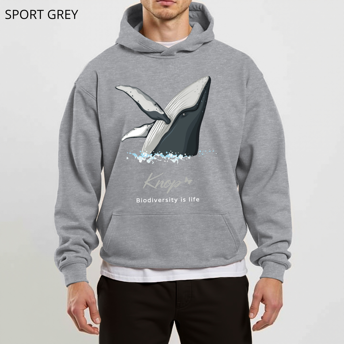 Sweat à Capuche - KNOP - Baleine Hors de l'Eau