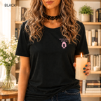 T-shirt unisexe en coton biologique - Logo Ours Rose