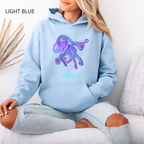 Sweat à Capuche - KNOP - Pieuvre Violette