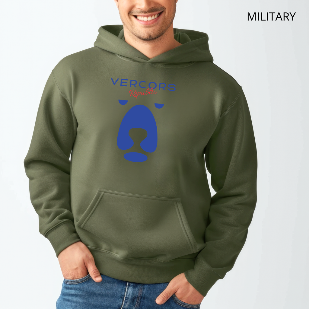 Bear Oversized Hoodie - Navy