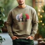 Sweat Unisexe à Col Rond - KNOP - Arbres Multicolores