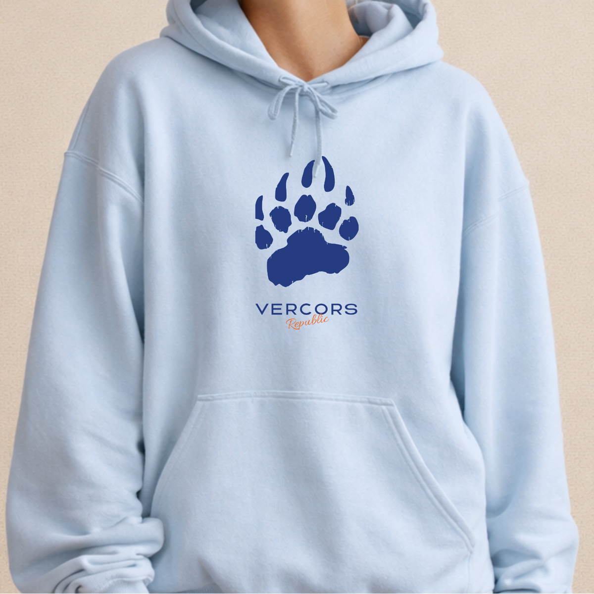 Sweat à Capuche -  Griffes d'Ours Bleu Marine - Moyen