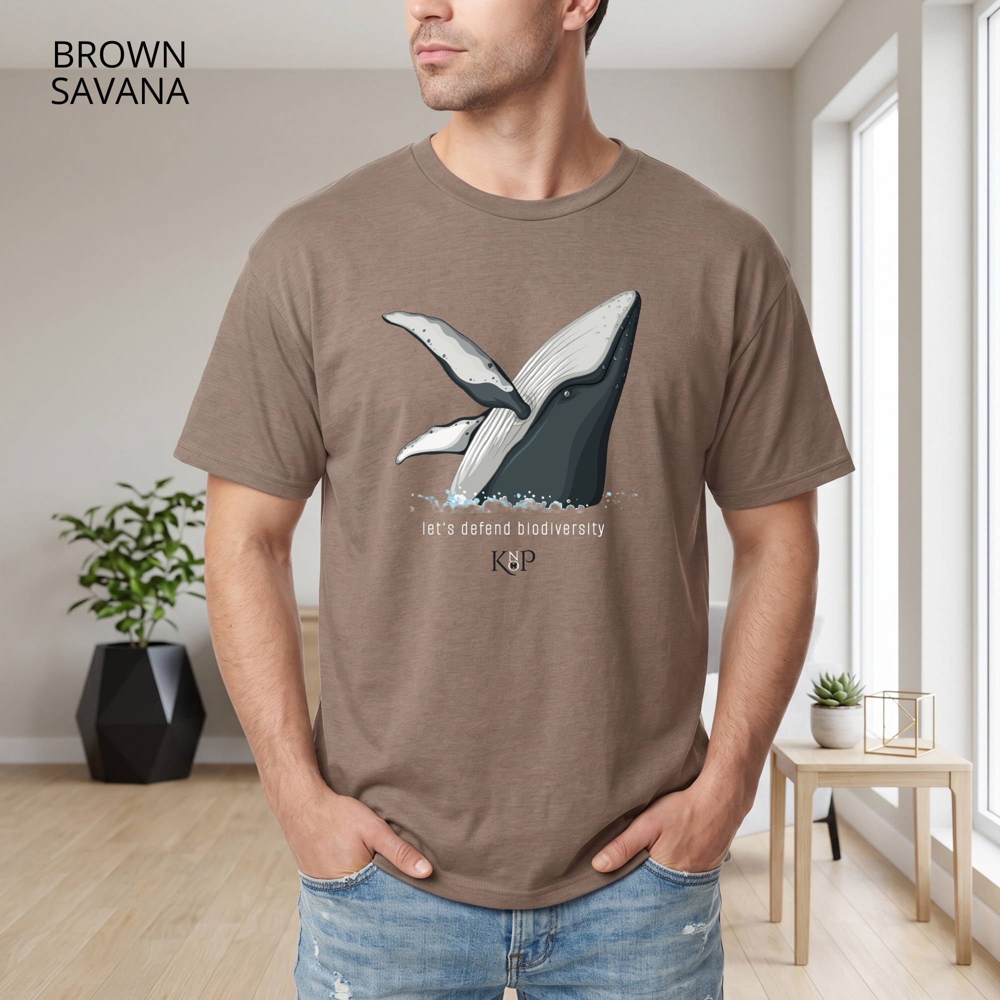T-shirt classique unisexe - KNOP - Baleine Hors de l'Eau