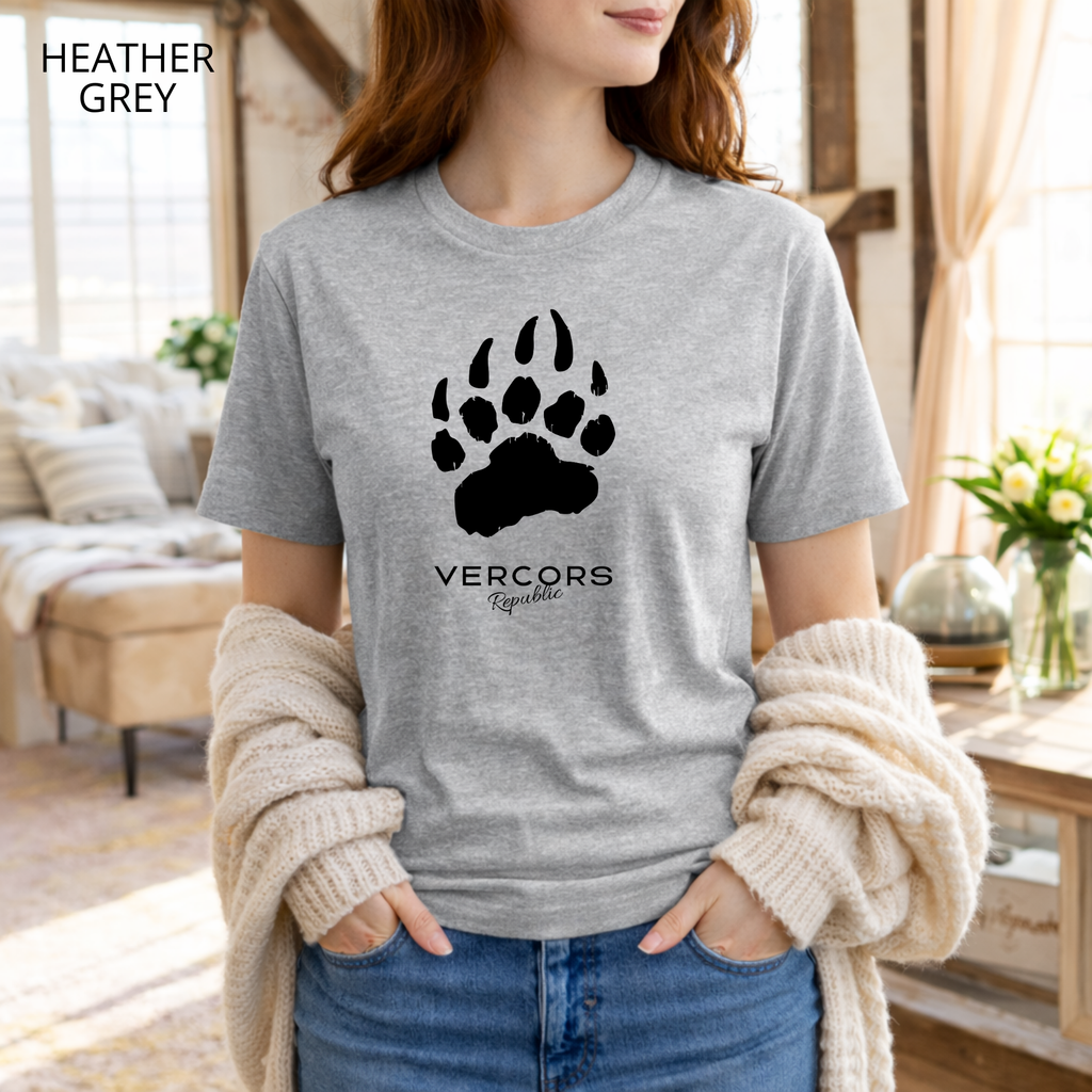 T-shirt unisexe en coton biologique - Griffes Moyennes Noir