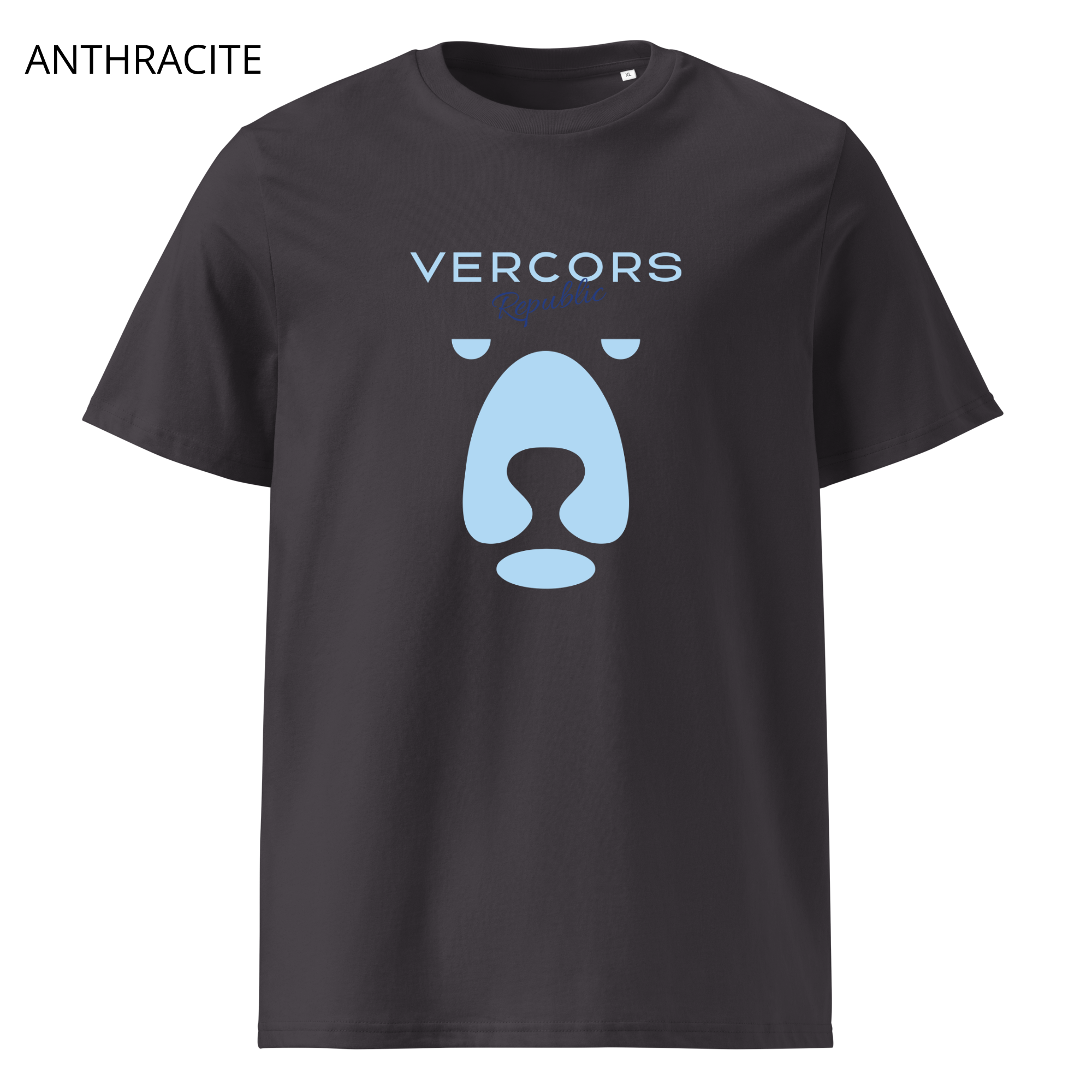 T-shirt unisexe en coton biologique - Ours Larges Bleu Ciel