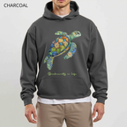 Sweat à Capuche - KNOP - Tortue Verte