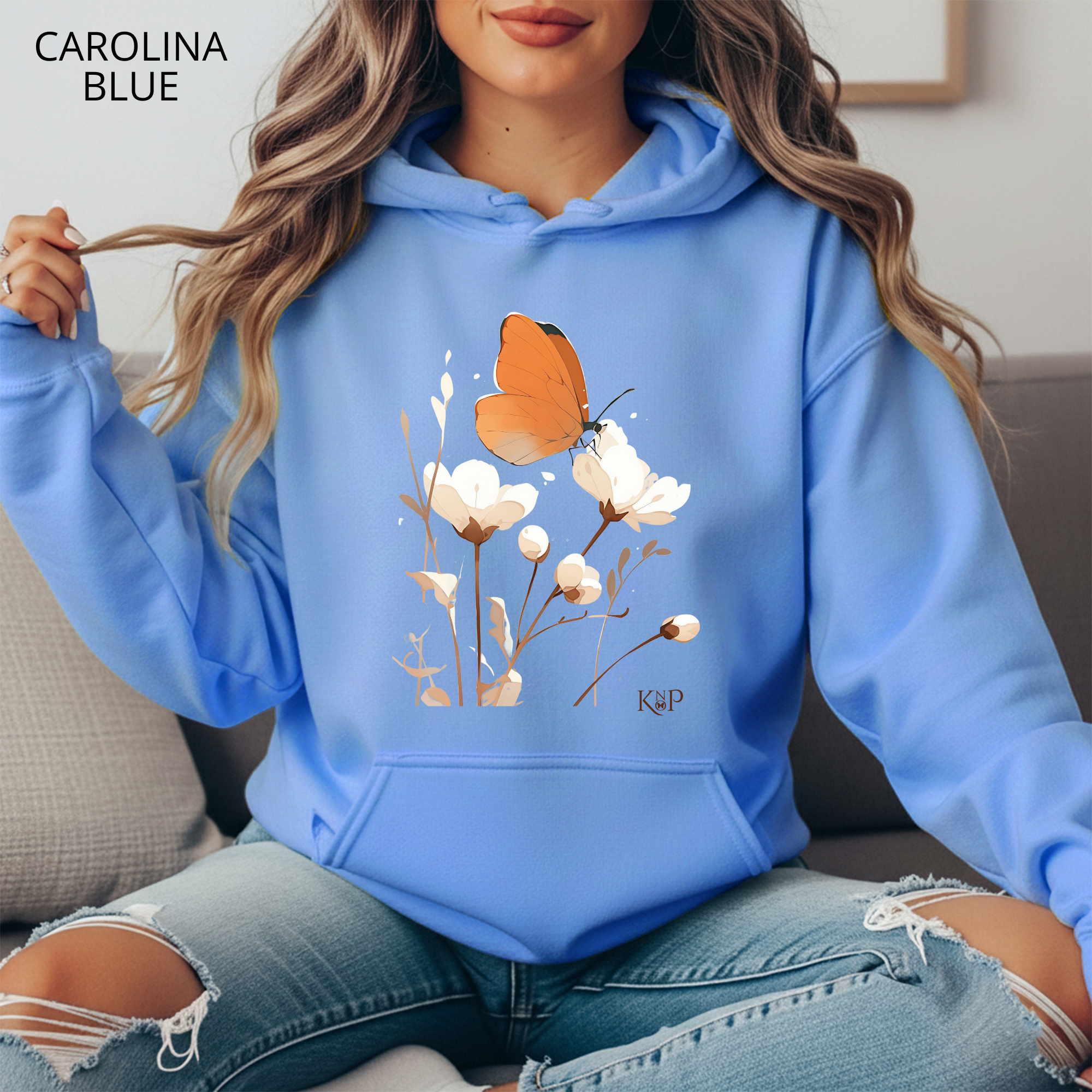 Sweat à capuche - KNOP - Papillon Délicat