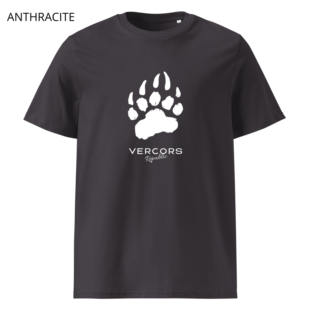 T-shirt unisexe en coton biologique - Griffes Moyennes Blanc