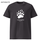 T-shirt unisexe en coton biologique - Griffes Moyennes Blanc