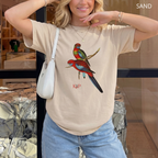 T-shirt classique unisexe - KNOP - 2 Perroquets Rouges