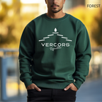 Unisex Lauzes White Round-Neck Sweatshirt