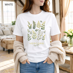 T-shirt unisexe en coton biologique - Fougères Vertes