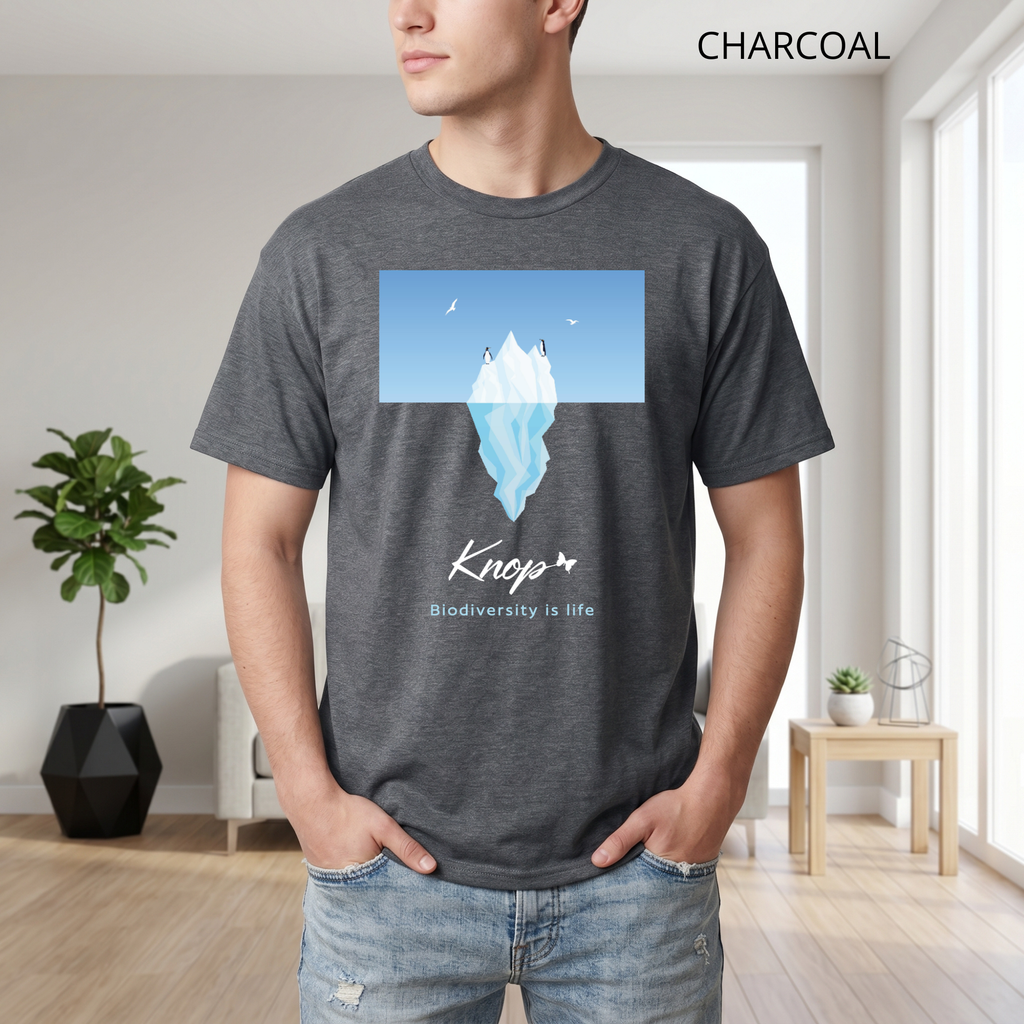 T-Shirt Classique Unisexe - KNOP - Pingouins sur un Iceberg