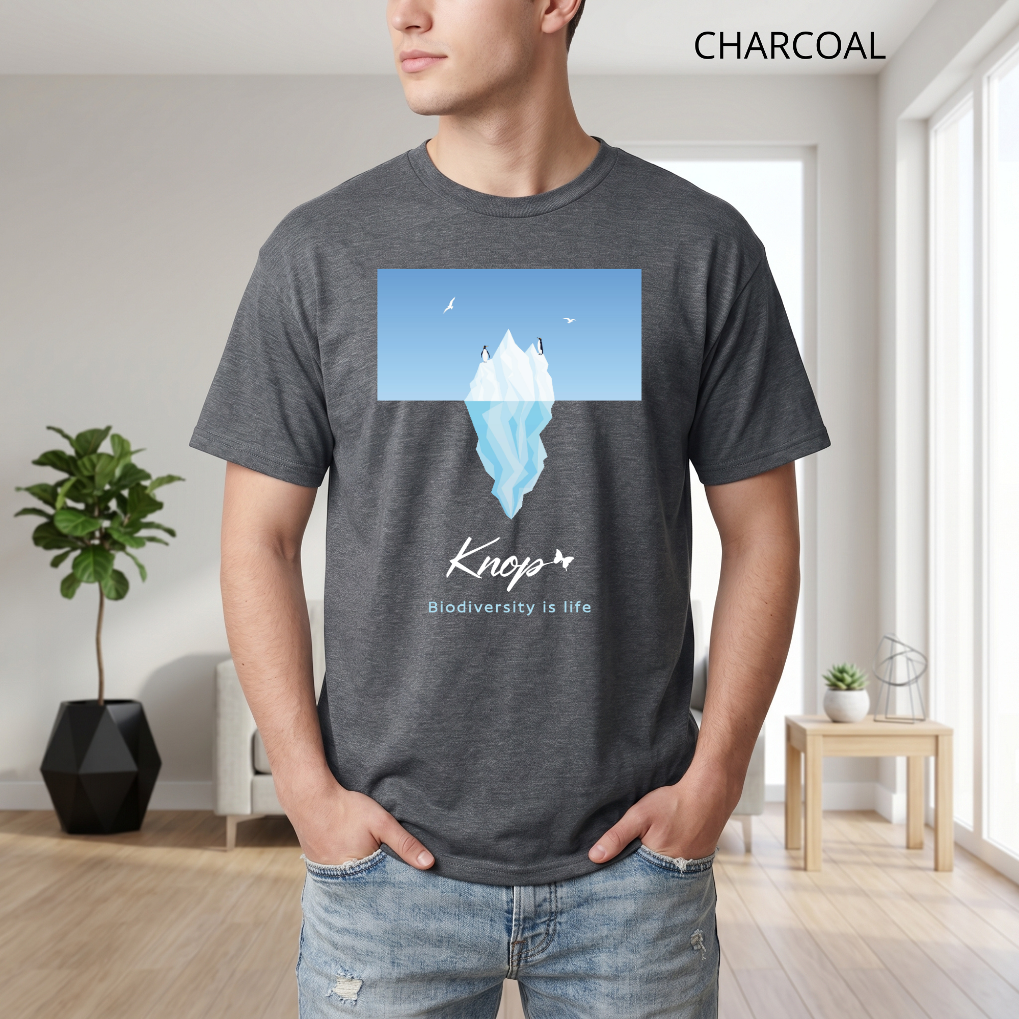 T-shirt classique unisexe - KNOP - Pingouins sur un Iceberg
