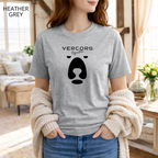 T-shirt unisexe en coton biologique  - Ours Moyen  Noir