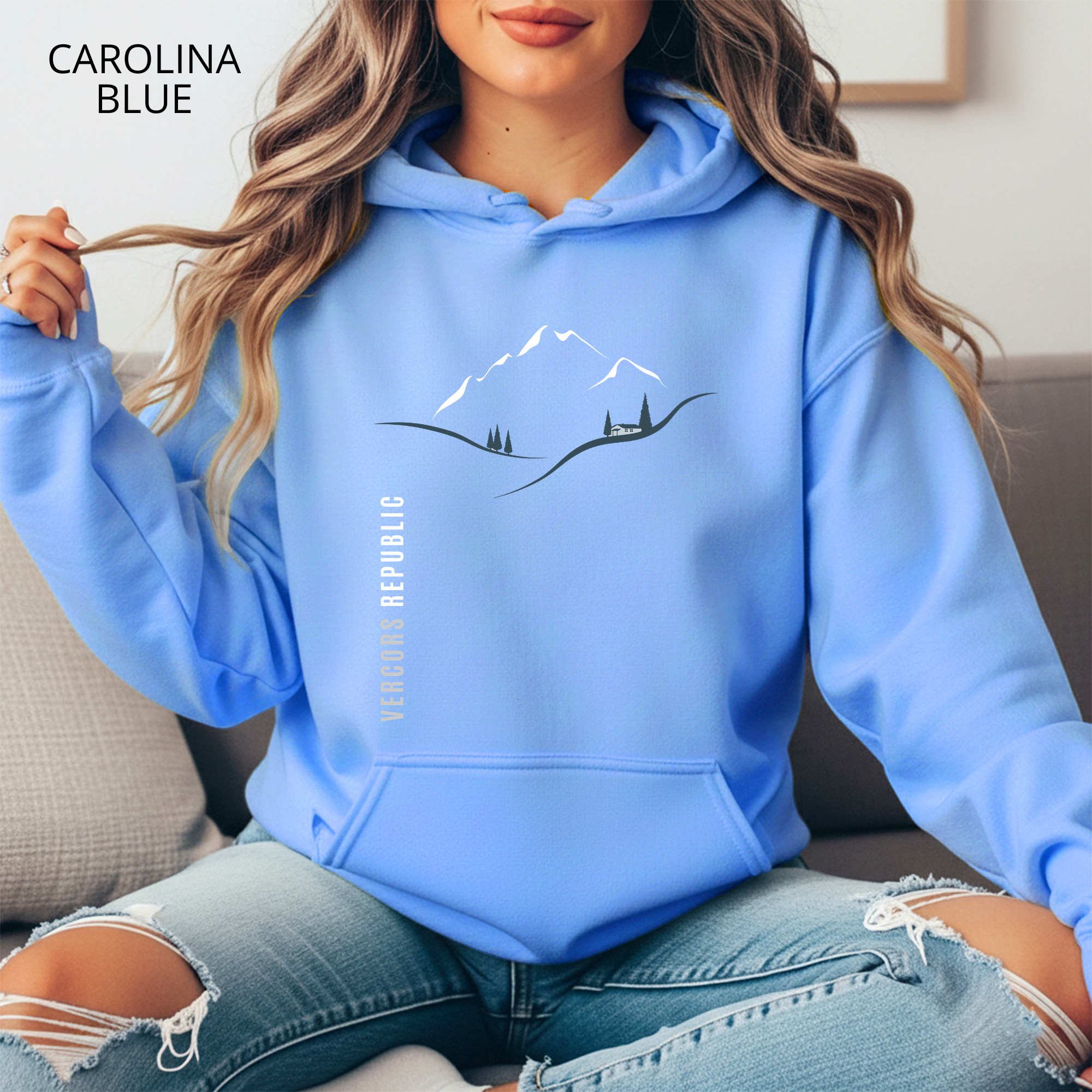 Sweat à Capuche - Paysage  Minimaliste