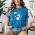 T-shirt classique unisexe - KNOP - Bouquet de Fleurs Roses