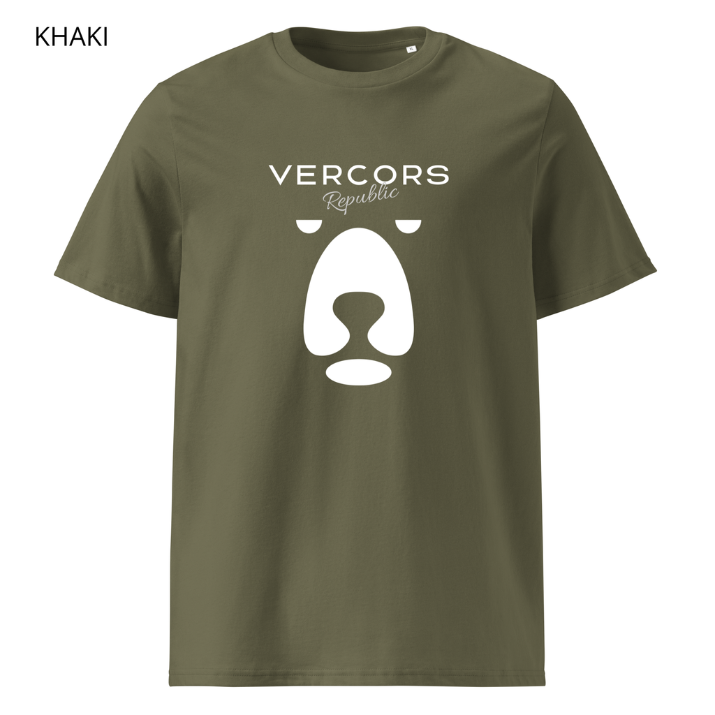 T-shirt unisexe en coton biologique - Ours Large Blanc