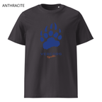 T-shirt unisexe en coton biologique - Griffes Larges Bleu Marine