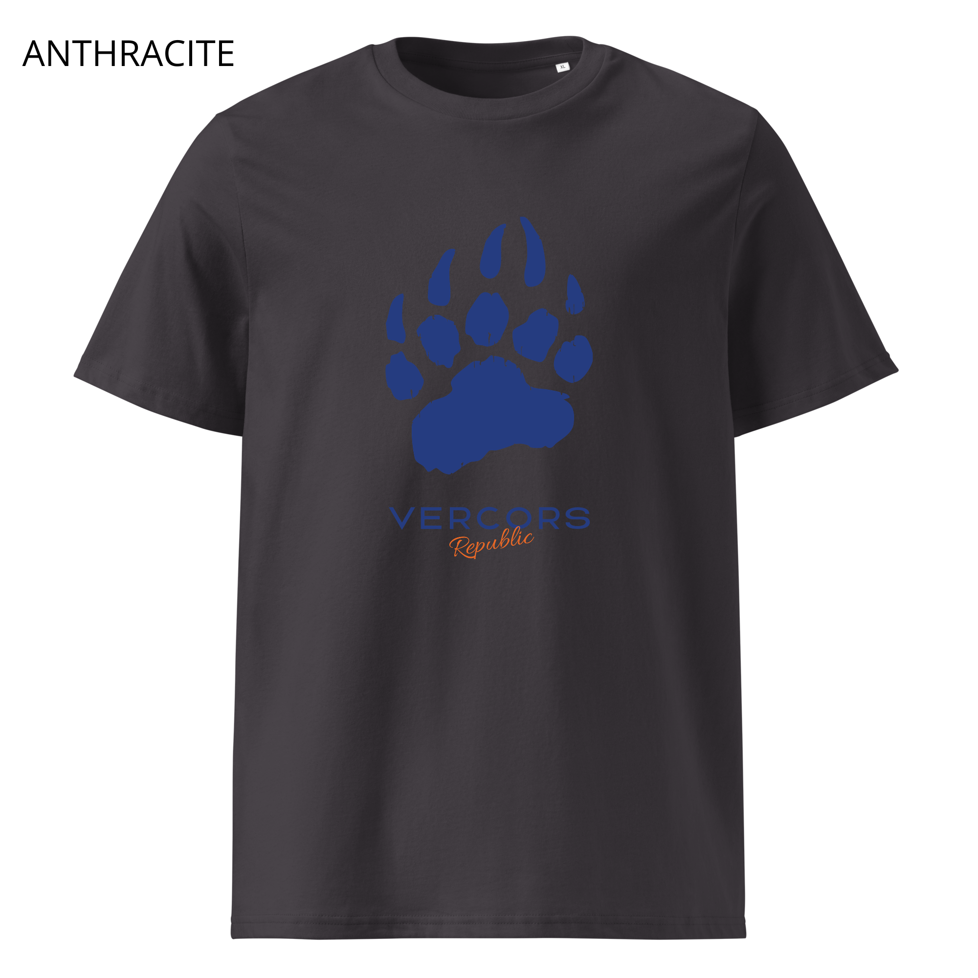 T-shirt unisexe en coton biologique - Griffes Larges Bleu Marine