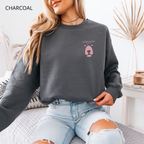 Sweat Unisexe à Col Rond - Logo Ours Rose
