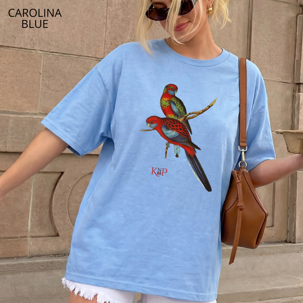 T-shirt classique unisexe - KNOP - 2 Perroquets Rouges