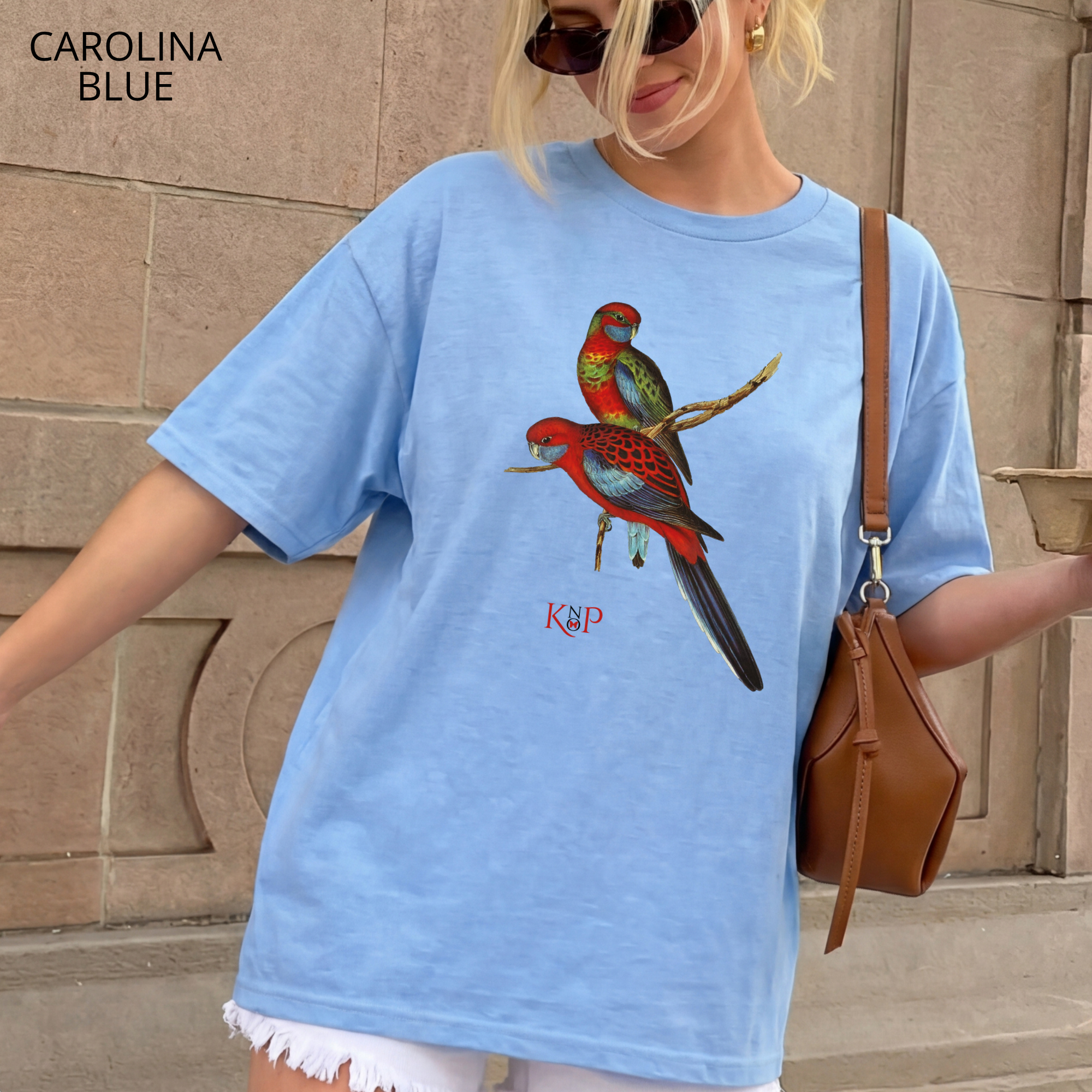 T-shirt classique unisexe - KNOP - 2 Perroquets Rouges