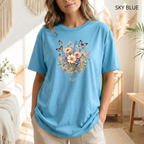 T-shirt classique unisexe - KNOP - Papillons dans des Fleurs