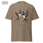 T-Shirt Classique Unisexe - KNOP - 2 Oiseaux Multicolores