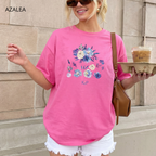 T-shirt classique unisexe - KNOP - Fleurs Bleues