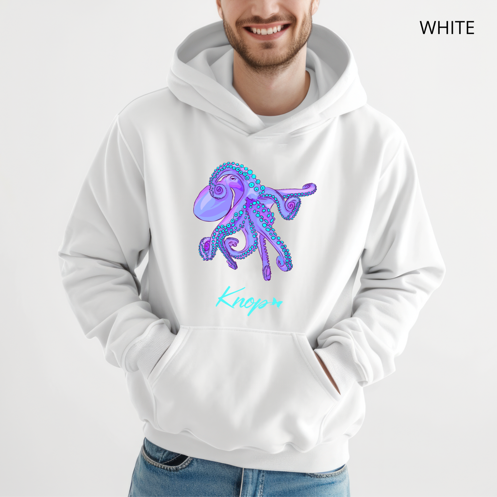 Sweat à Capuche - KNOP - Pieuvre Violette