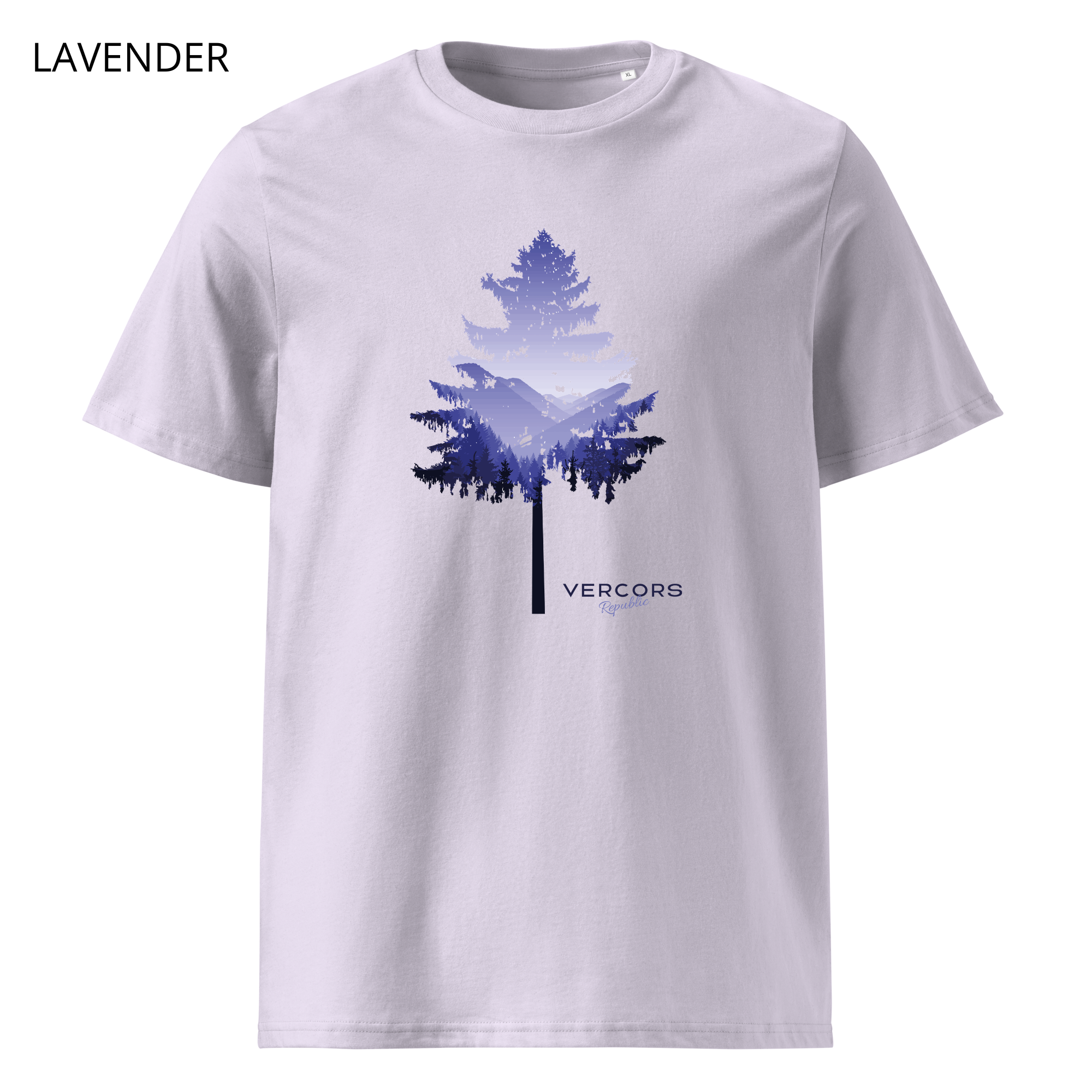 T-shirt unisexe en coton biologique - Silhouette de Sapin