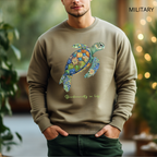 Sweat Unisexe à Col Rond - KNOP - Tortue Verte