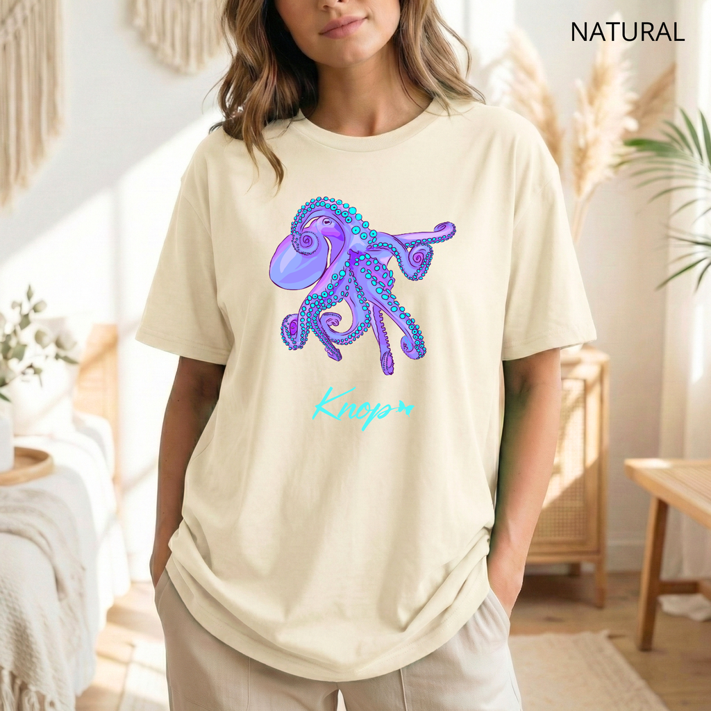 T-Shirt Classique Unisexe - KNOP - Pieuvre Violette
