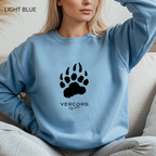 Unisex Medium Bear Claw Crewneck Sweatshirt - Black