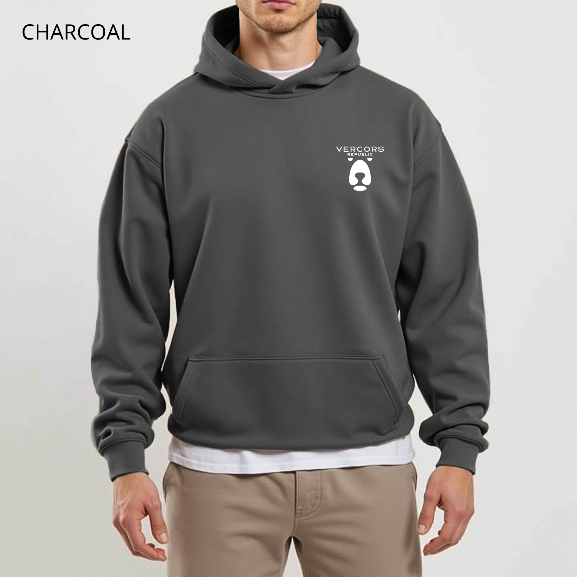 Hoodie - White Bear Logo