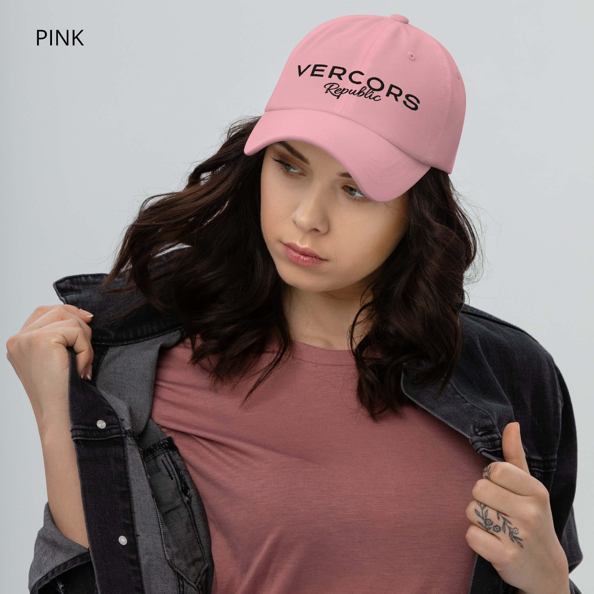 Baseball Cap VR Logo - Black