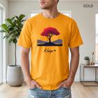 T-Shirt Classique Unisexe - KNOP - Arbre Rouge et Noir