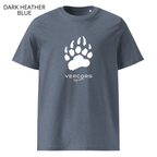 T-shirt unisexe en coton biologique - Griffes Moyennes Blanc