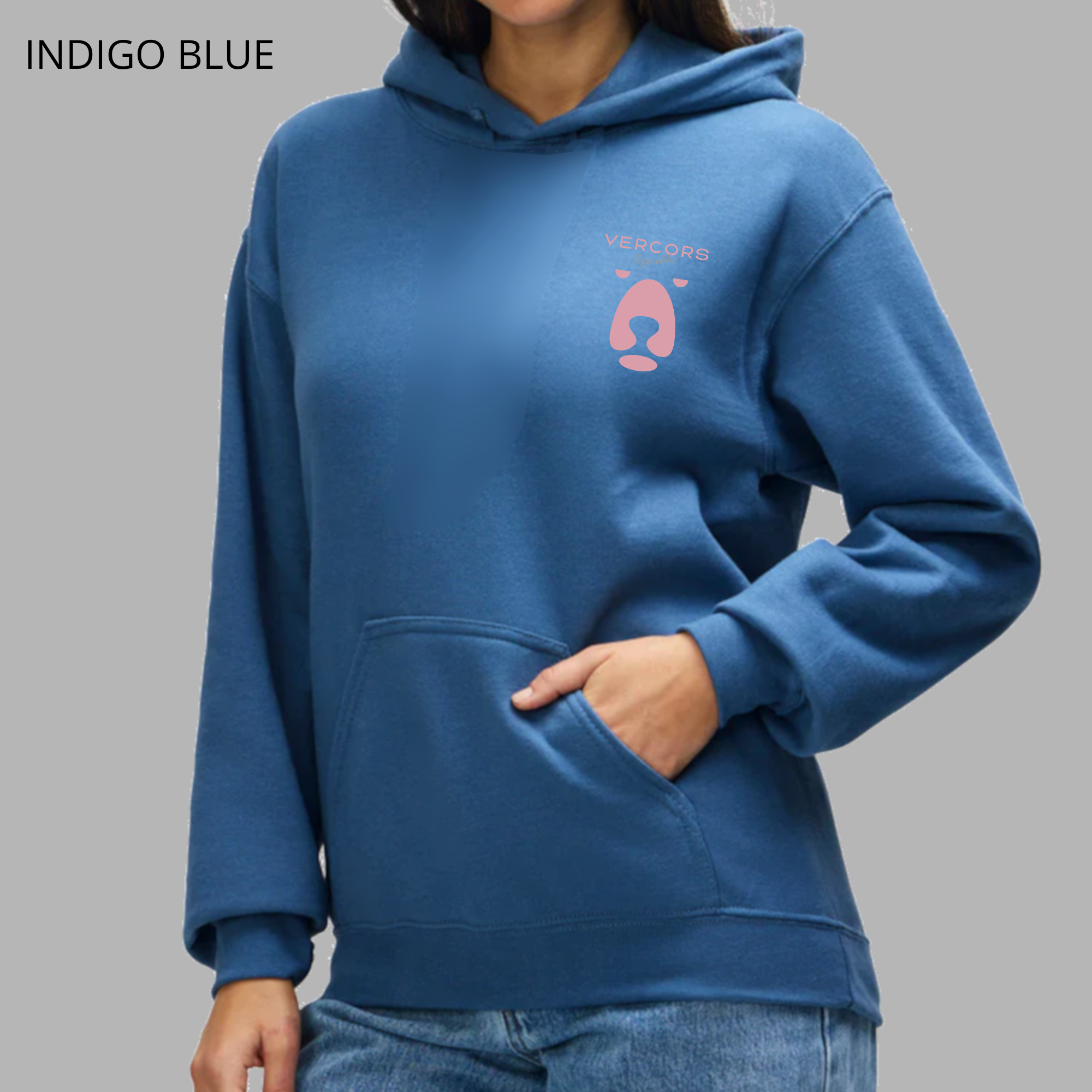 Hoodie - Pink Bear Logo