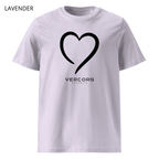 T-shirt unisexe en coton biologique - Cœur Noir