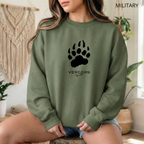 Unisex Medium Bear Claw Crewneck Sweatshirt - Black